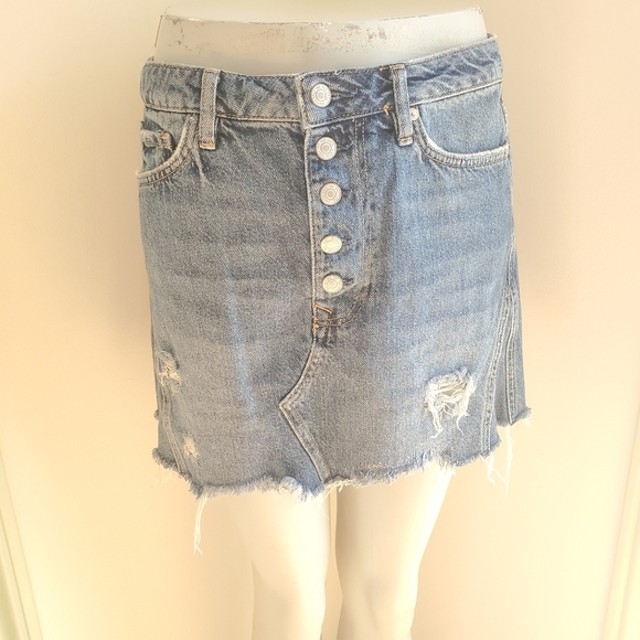 We The Free Jean Skirt - Picture 1 of 4